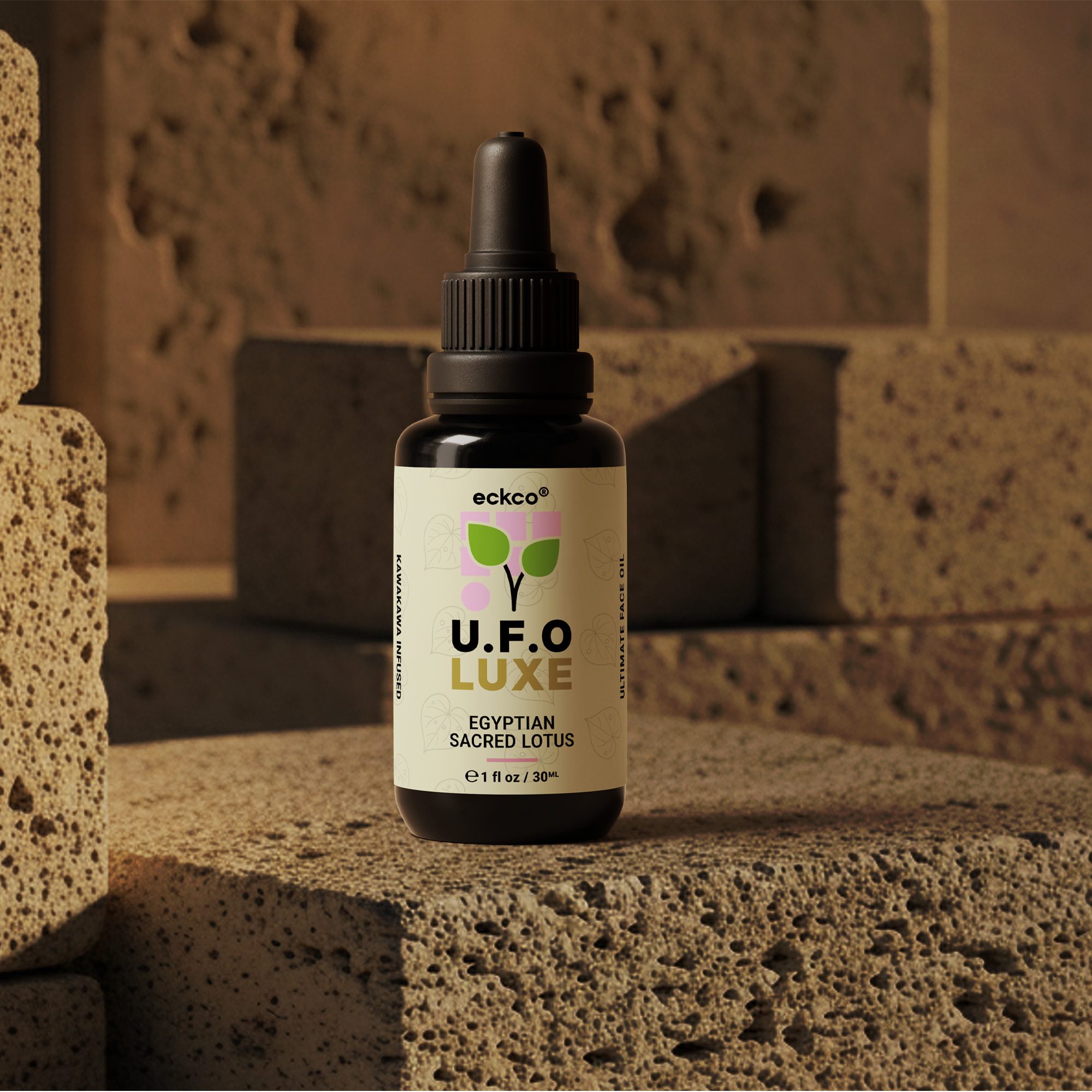 Eckco U.F.O LUXE Egyptian Sacred Lotus (Pink) Face Oil, 30ml.